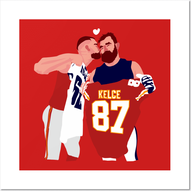 Travis KELCE x Jason KELCE Wall Art by Mic jr